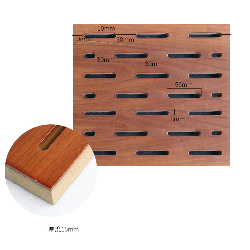 Acoustic Sound Absorbing Wooded Ceiling Wall Panel