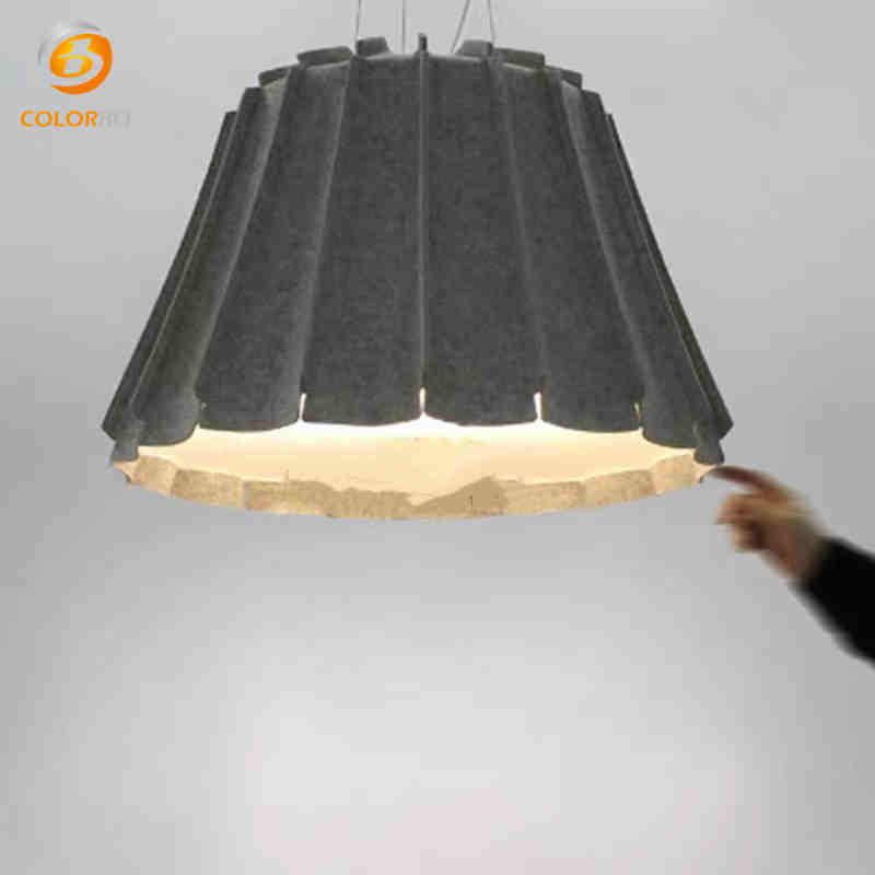 Sound Absorption Decoration Material PET Felt LampShade With High Quality