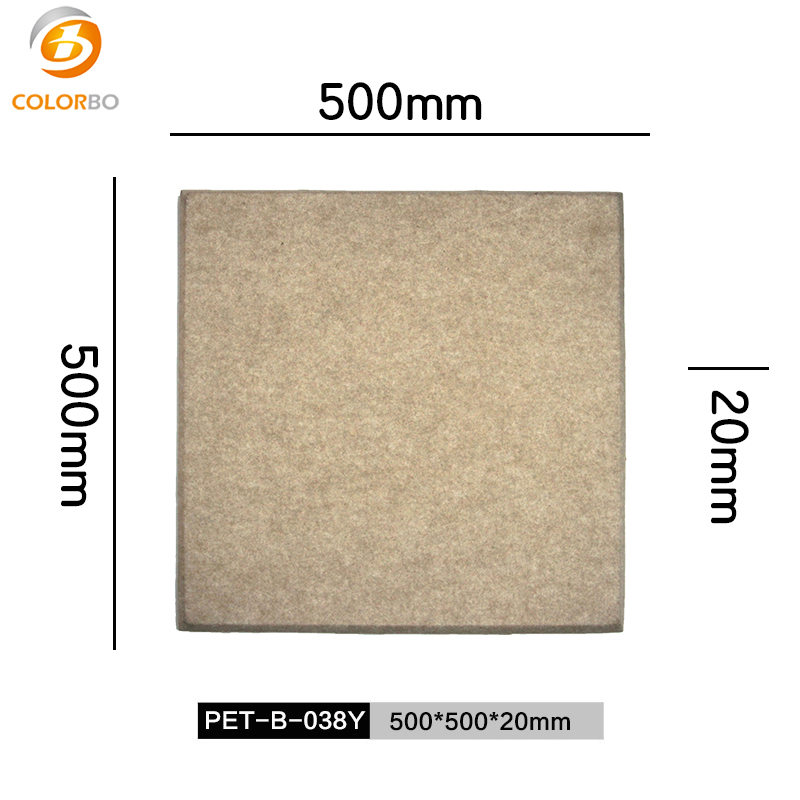 PET-B-038Y Soundproof Room Used Acoustic Materials Of 3D Panel