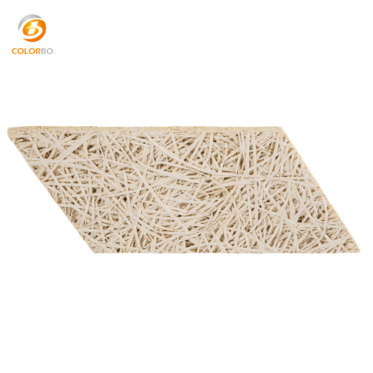 Wood Wool Acoustic Panel with Parallelogram Shape