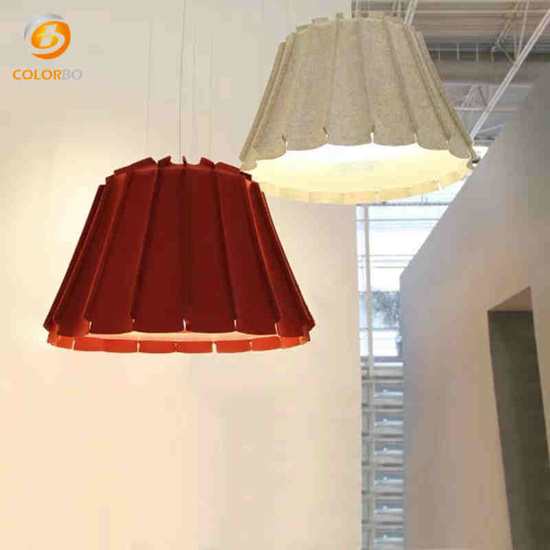 Sound Absorption Decoration Material PET Felt LampShade With High Quality