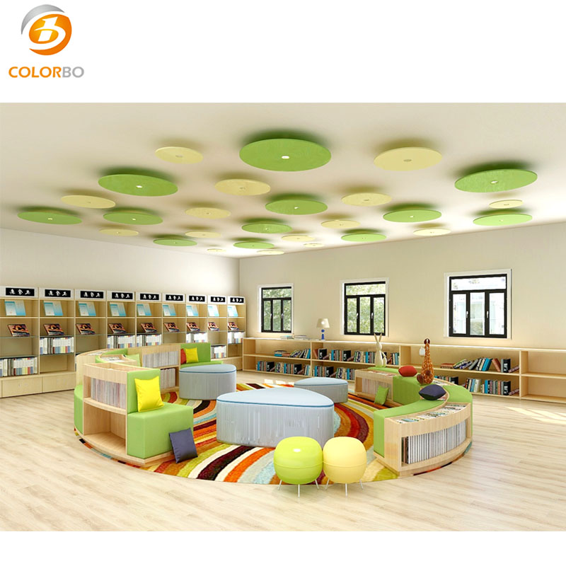 PET-DD-02 Polyester Fiber Acoustic Ceiling Panel For Office Working Space 