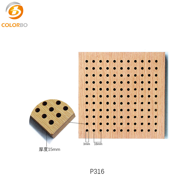 Perforated Wooden Acoustci Panel for Wall And Ceiling Decoration