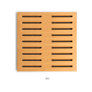 Noise Solutions Slotted Wood Timber Acoustic Panel for Various Places