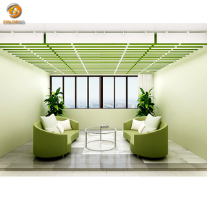 PET-VD-01 PET Acoustic Hanging Ceiling Title in Meeting Working Space