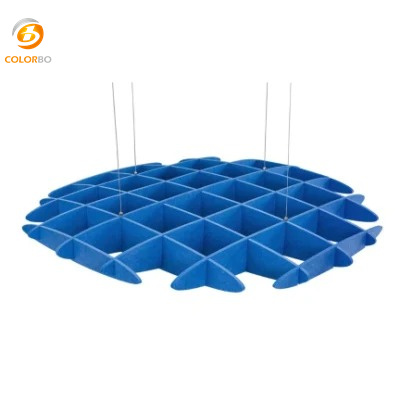 PET-ZH-03M Customized High Quality Polyester Fiber Acoustic Ceiling Panel 