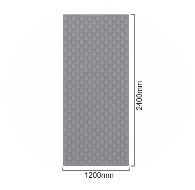 PET-CH-121Y Polyester Fiber Soundproof Material Acoustic Wall Panel 4D